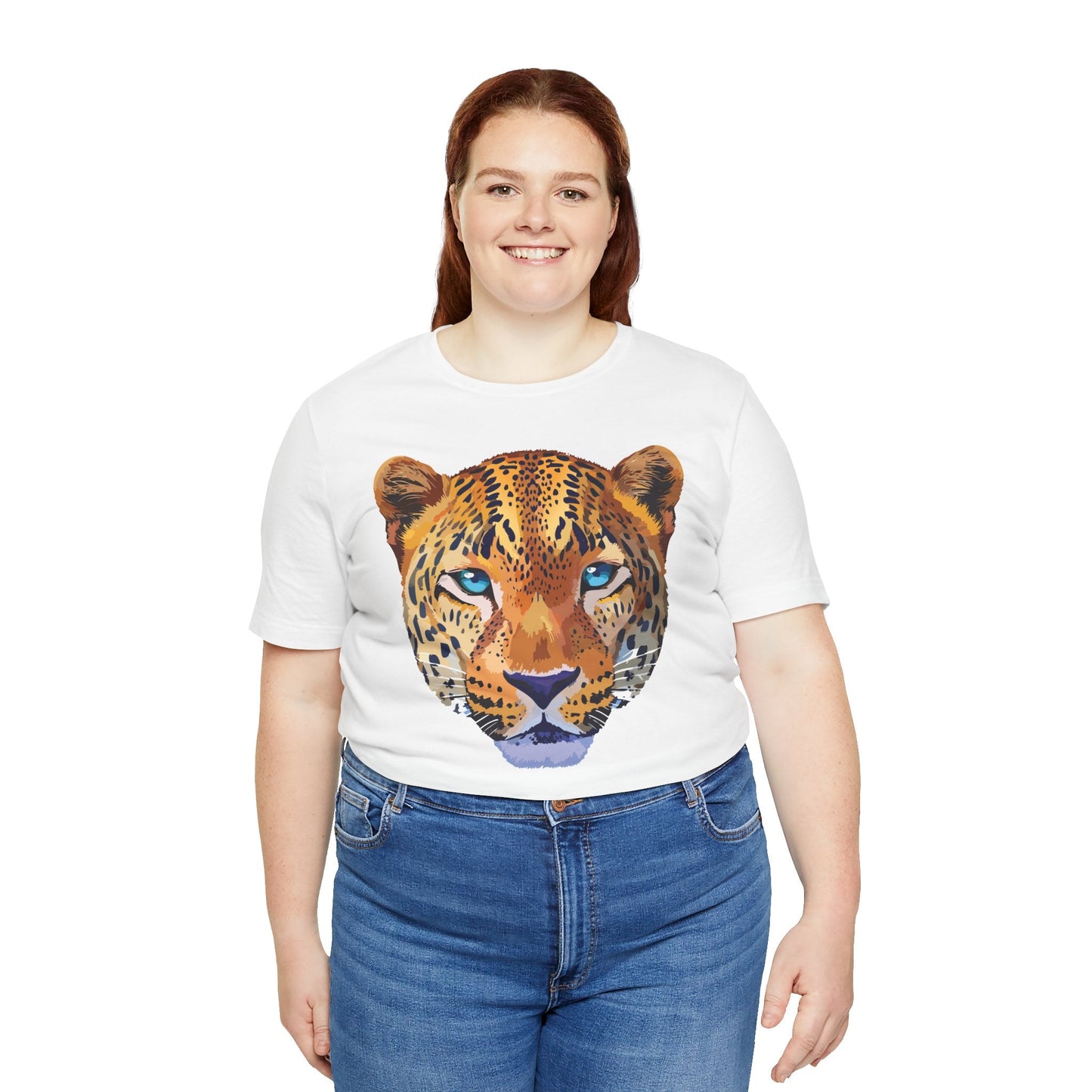 Unisex Animal Print Tee Shirt With Art Design Wild Animals Graphic Tee For Everyday Wear