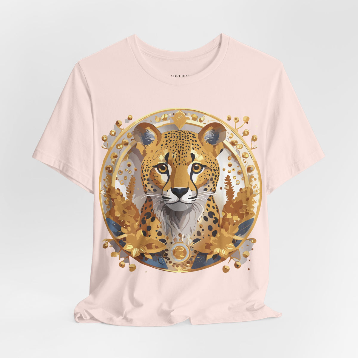 Medallion Graphic Unisex Cotton Bella+Canvas Tee with Art Design d55