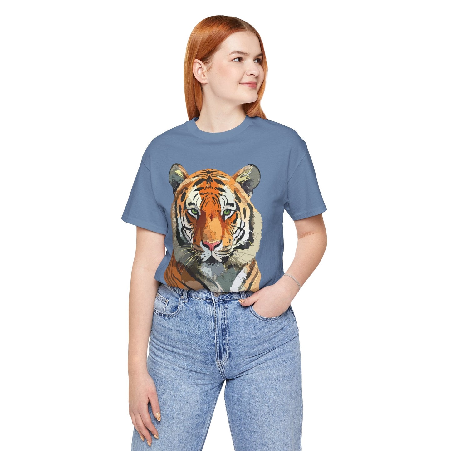 Unisex Animal Graphic Tee Shirt With Wildlife Art Design For Everyday Comfort Gildan 64000