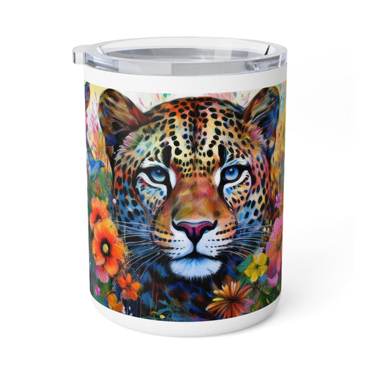 38 Art Design Insulated Coffee Mug Clear Lid 10oz Insulated Coffee Mug 10oz