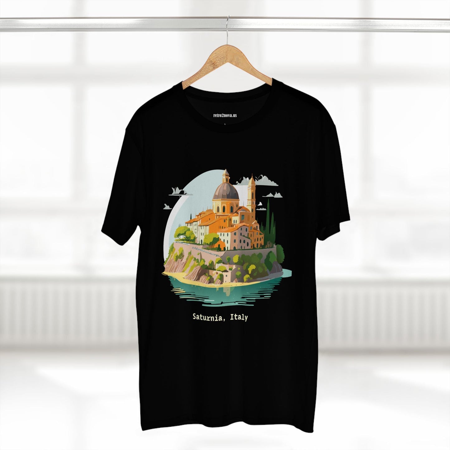 Italy Travel Shirt Unisex Cotton Tee With Original Art Design Retro2Nova Edition