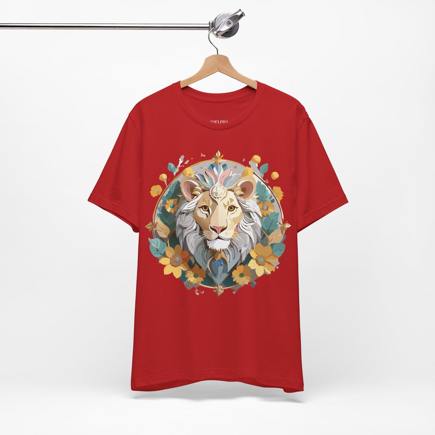 Medallion Graphic Unisex 100 Cotton Vintage Animal Medal Artwork Tee 58