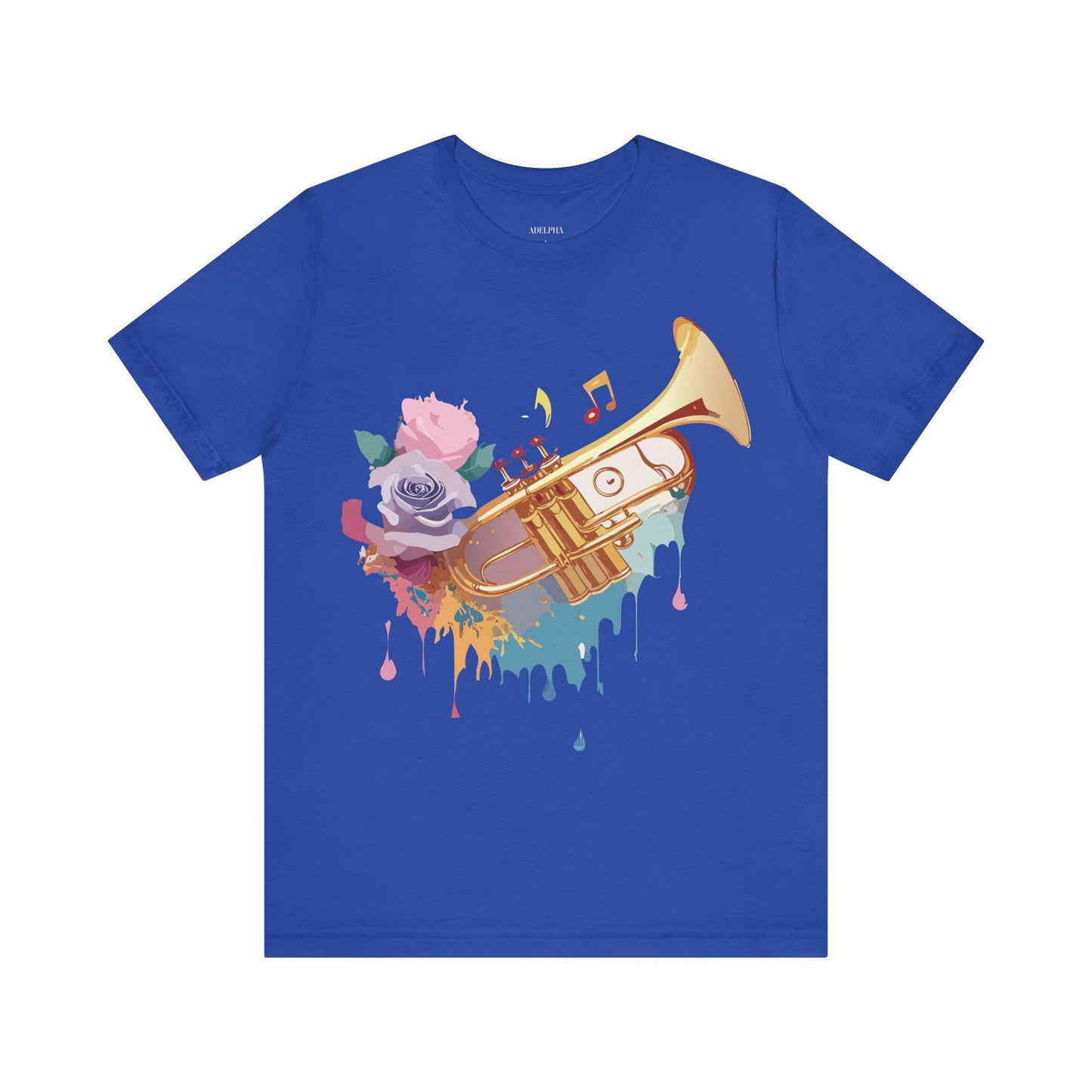 Music Graphic Unisex 100 Cotton Vintage Art with Musical Elements Tee 130