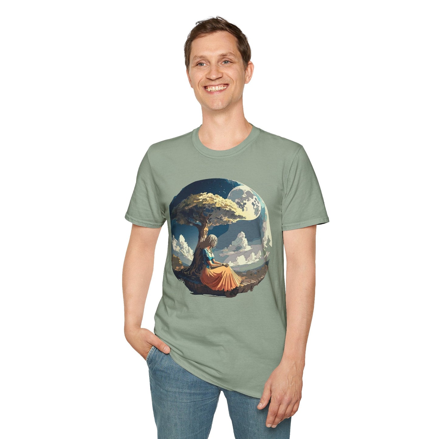 Unisex Graphic T Shirt Art Design Tee Softstyle 64000 Ring Spun Cotton Comfortable