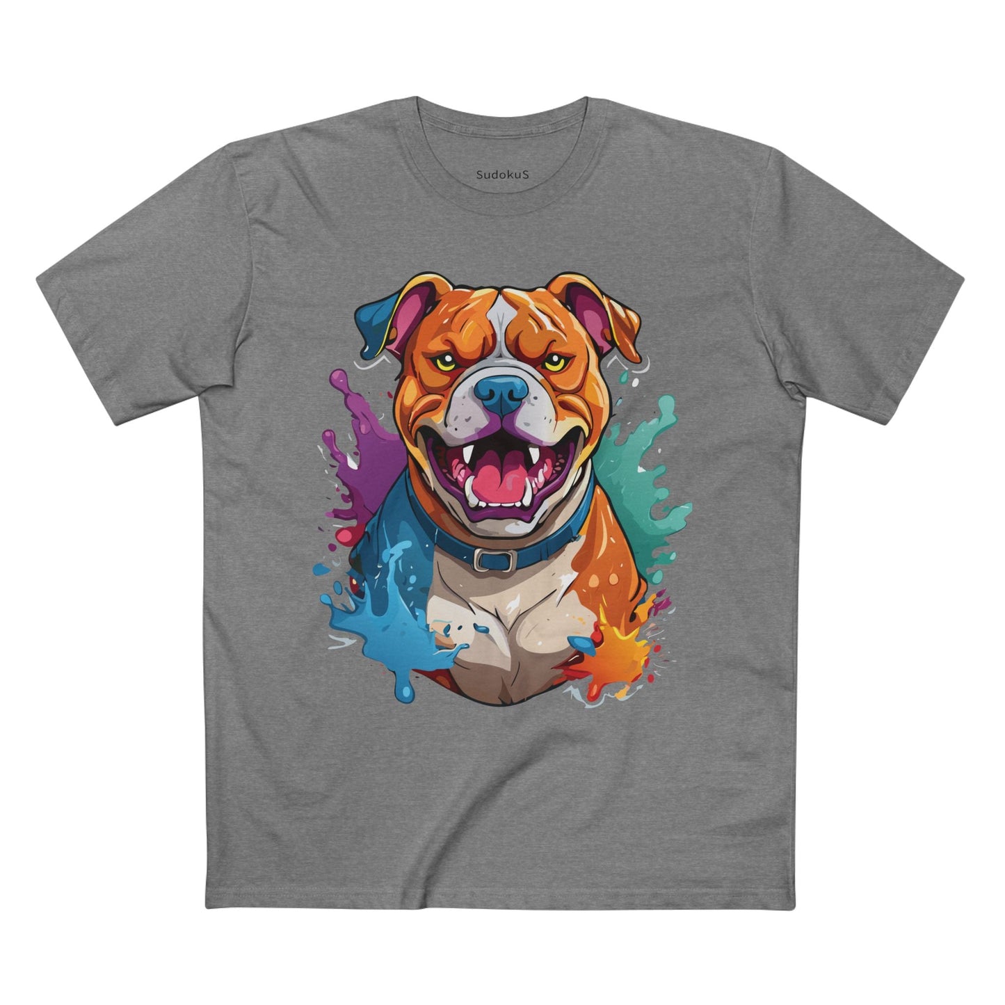 Dog Graphic Unisex 100 Cotton Staple Tee with Animal Design Artwork 34