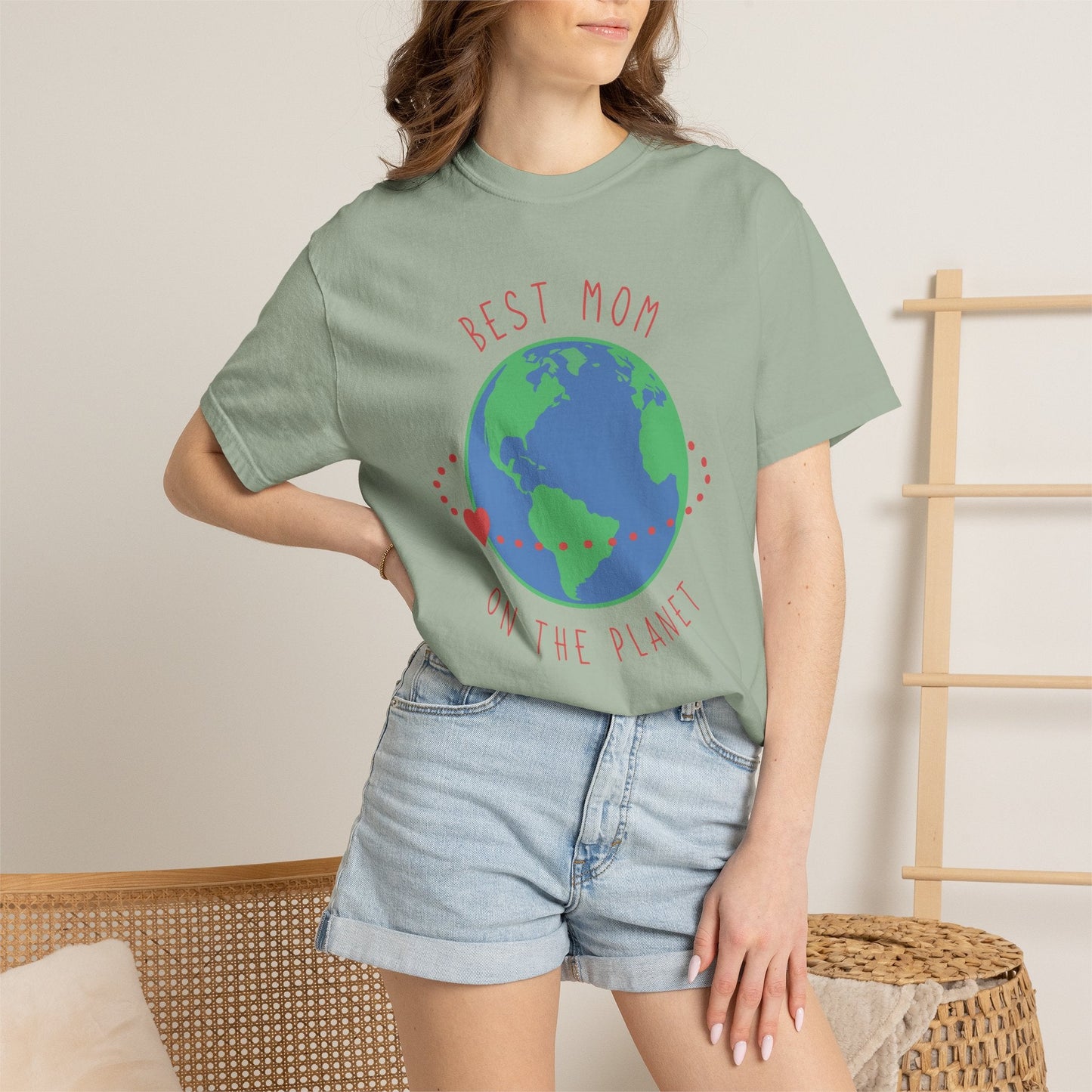 Mom T-shirt Mother's Day Mama Tee Unisex Comfort Colors Garment-Dyed Cotton h33