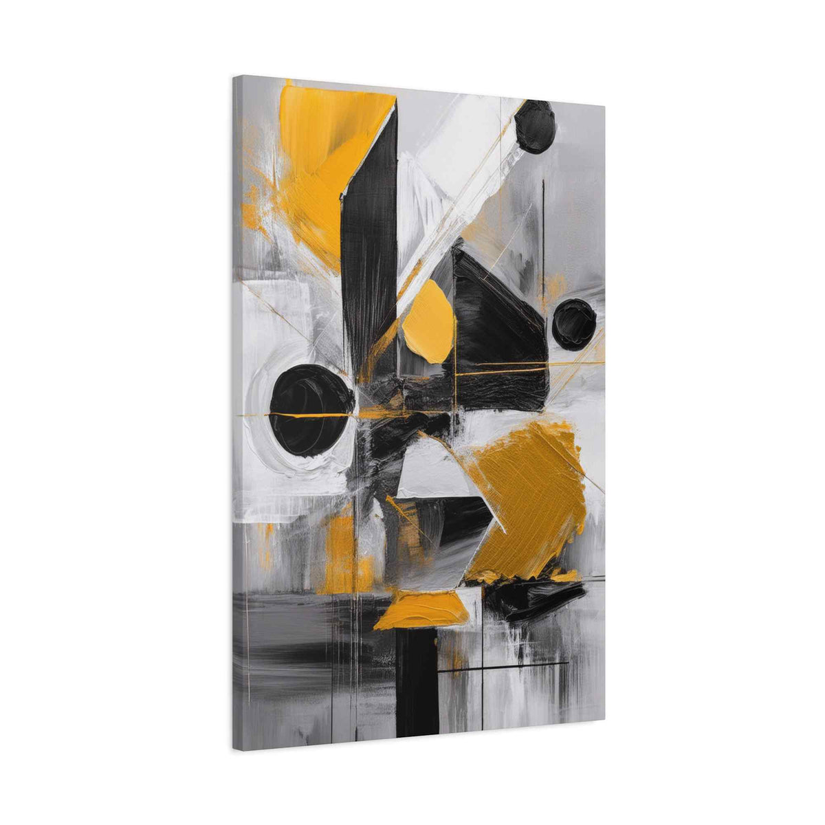 Black Abstract Painting Print Canvas 20x24,20x30,24x30, 24x32,24x36,30x40, 32x48,36x48,40x60 Pine-Wood Inner Frame ABS-20