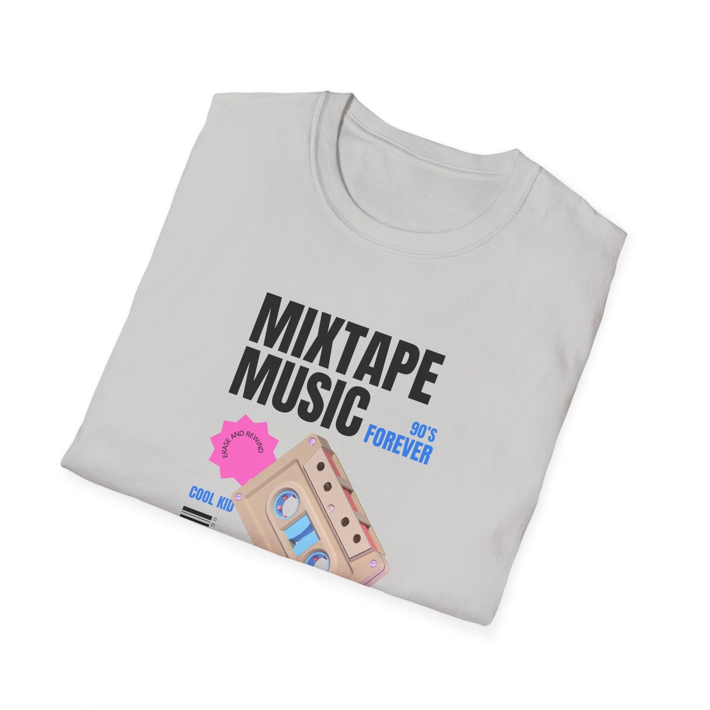 Mixtape Music Vintage Cassette T-Shirt Unisex Cotton Retro Audio Graphic Tee