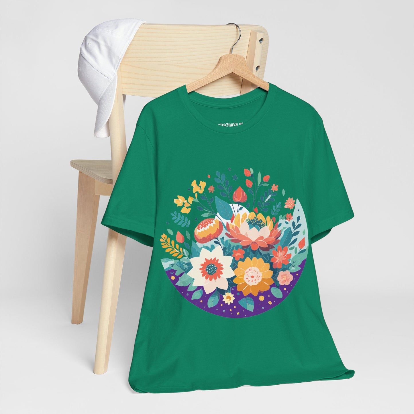 Flowers Shirt Floral Shirt Unisex Jersey Short Sleeve Tee Breathable Fabric Free Shipping