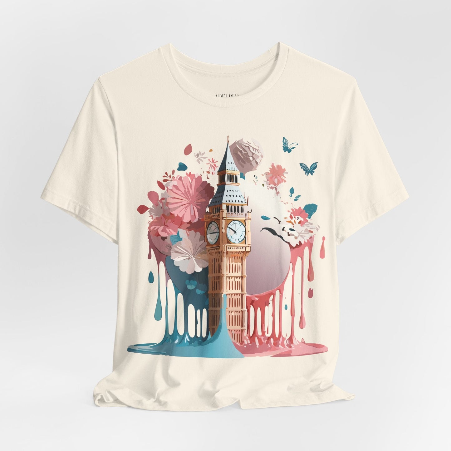 London Tourist Shirt Graphic Tee Unisex Vintage Inspired Artwork By Adelpha Original Collection
