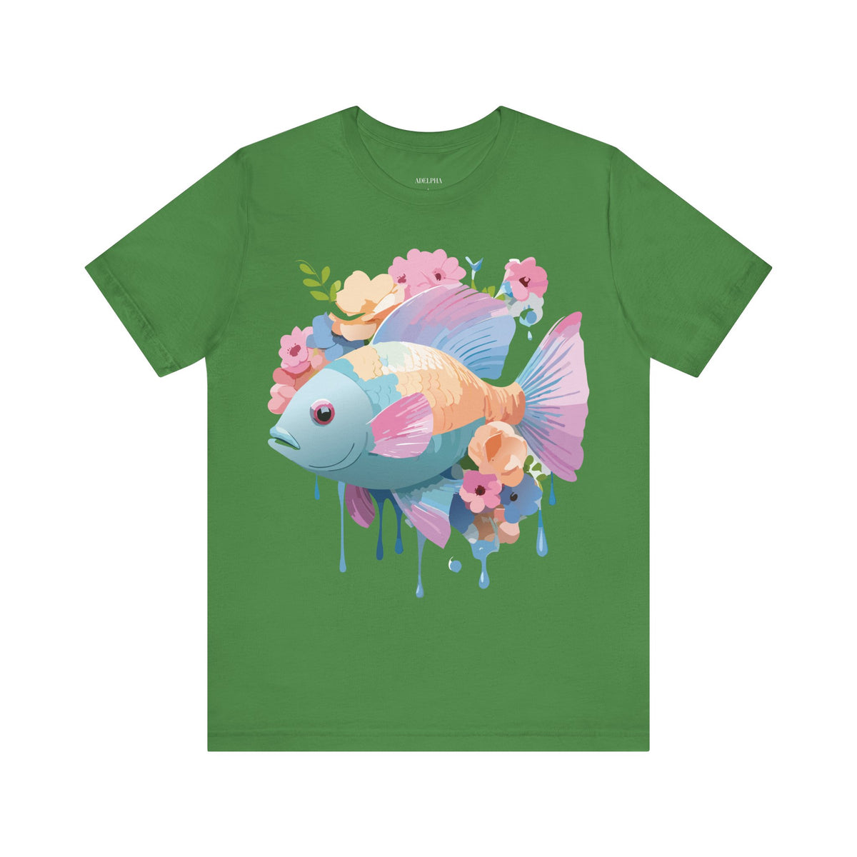 Fish Graphic Design Tee Bella+Canvas Unisex 100 Cotton Tee Shirt a108