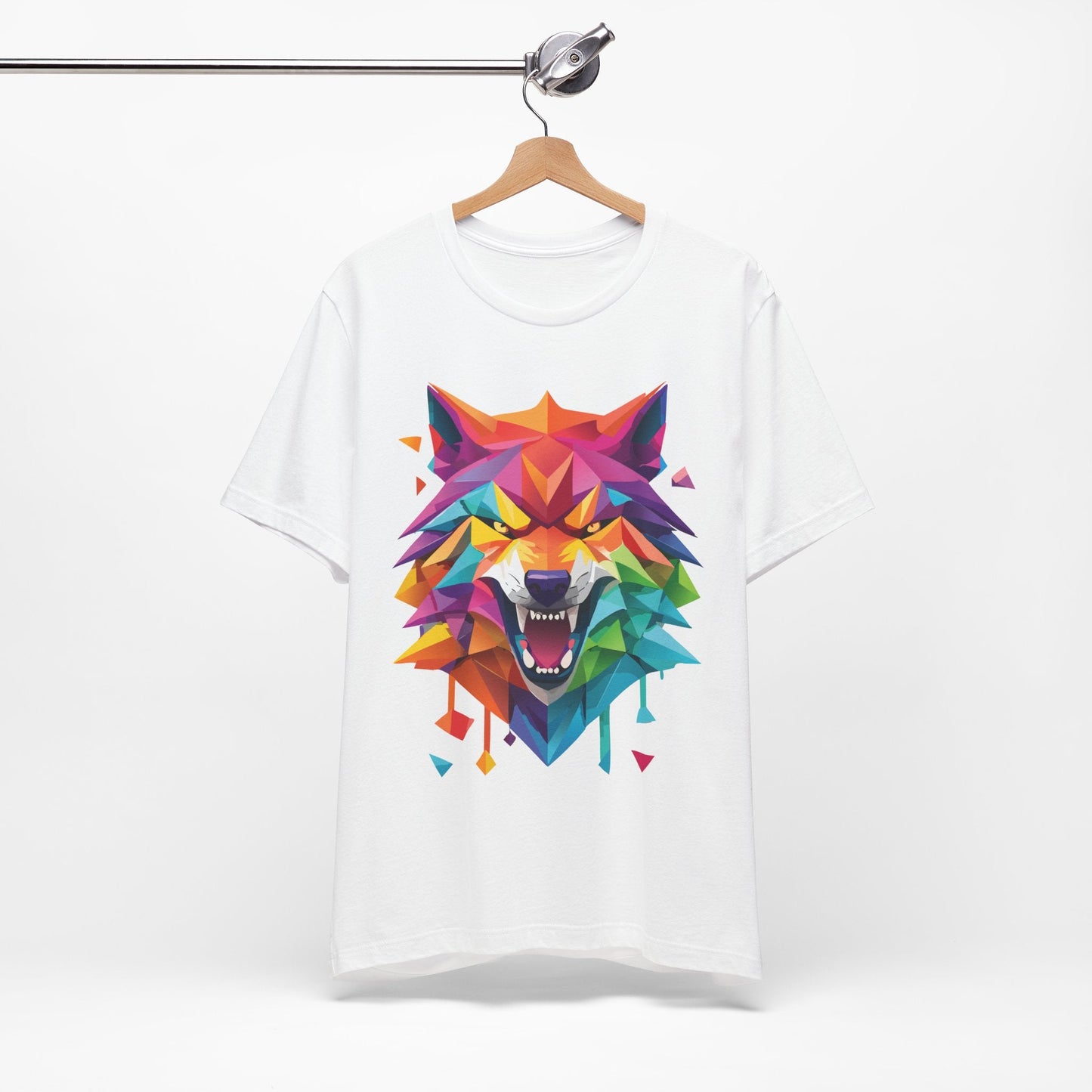 Unisex Animal Shirt With Art Design And Wild Animals Print Tee Short Sleeve Premium