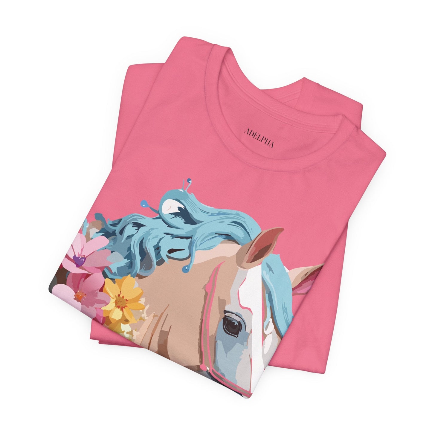Horse Graphic Unisex 100 Cotton Vintage Animal Art T-Shirt 17