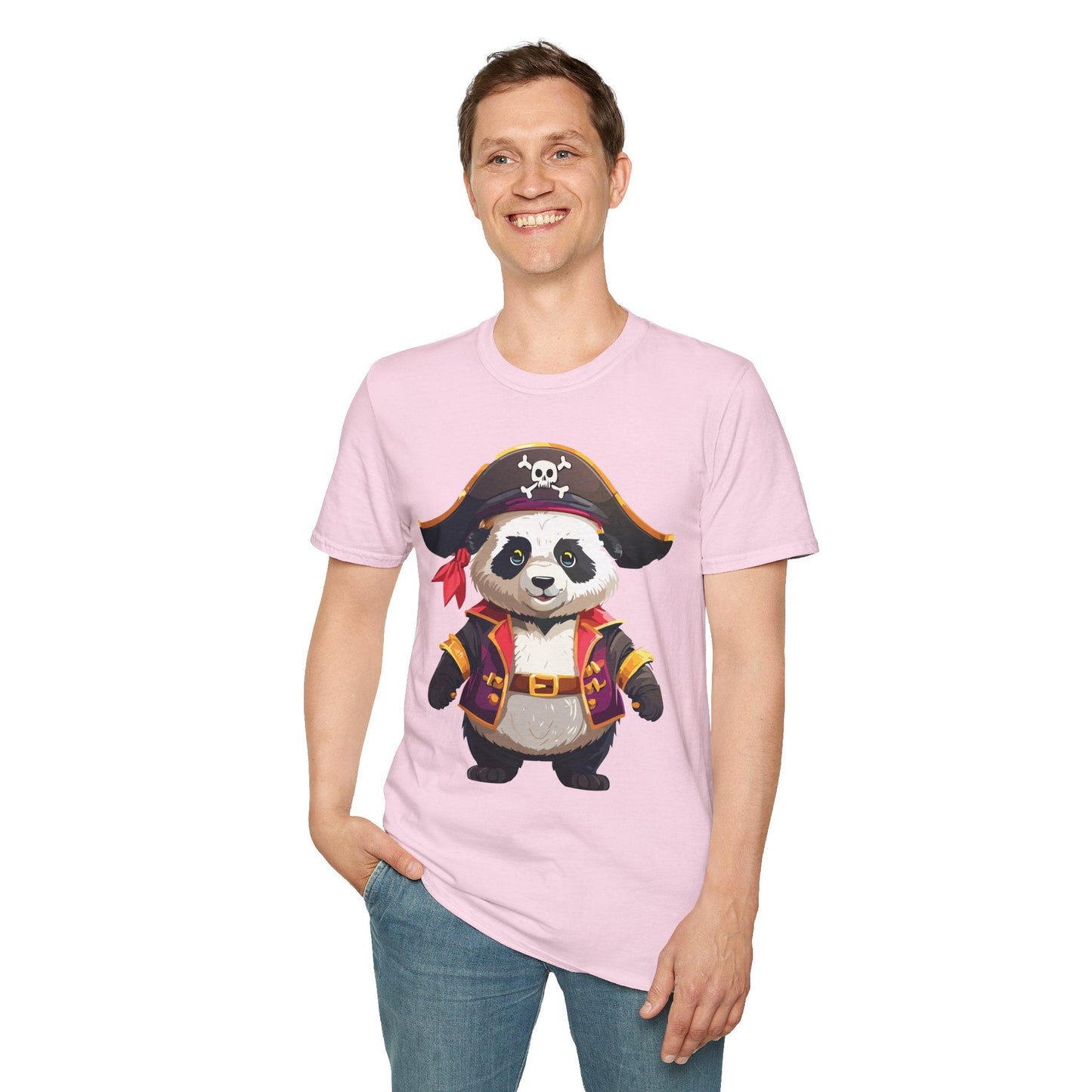 Panda Shirt Unisex Panda Tee Softstyle 64000 Gildan 100 Percent Cotton Animal Tee