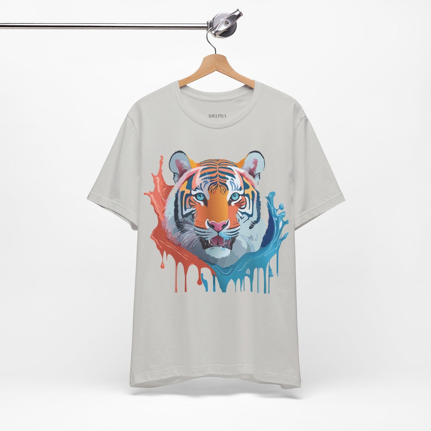 Tiger Graphic Unisex 100 Cotton Vintage Art with Animal Tee 22
