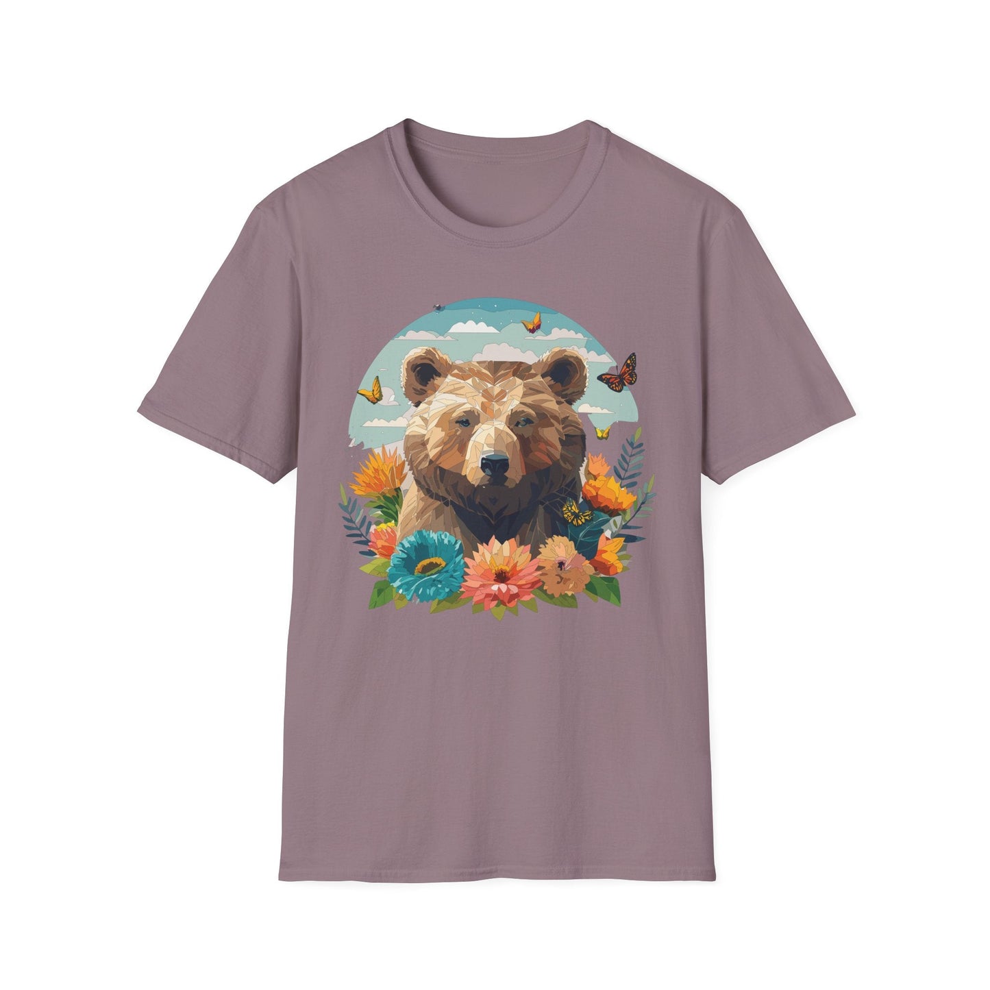 Bear T Shirt Unisex Teddy Bear Tee Softstyle 64000 One Hundred Percent Ring Spun Cotton Short Sleeve