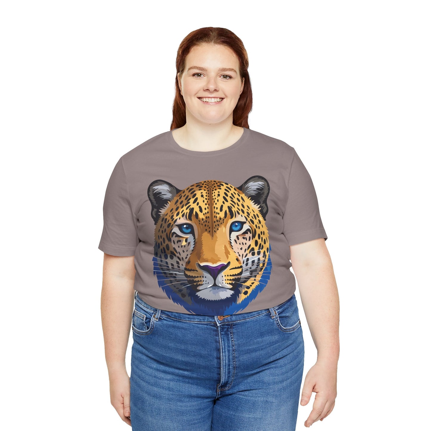 Unisex Animal Graphic Tee Shirt With Wildlife Art Design For Everyday Comfort Short Sleeve