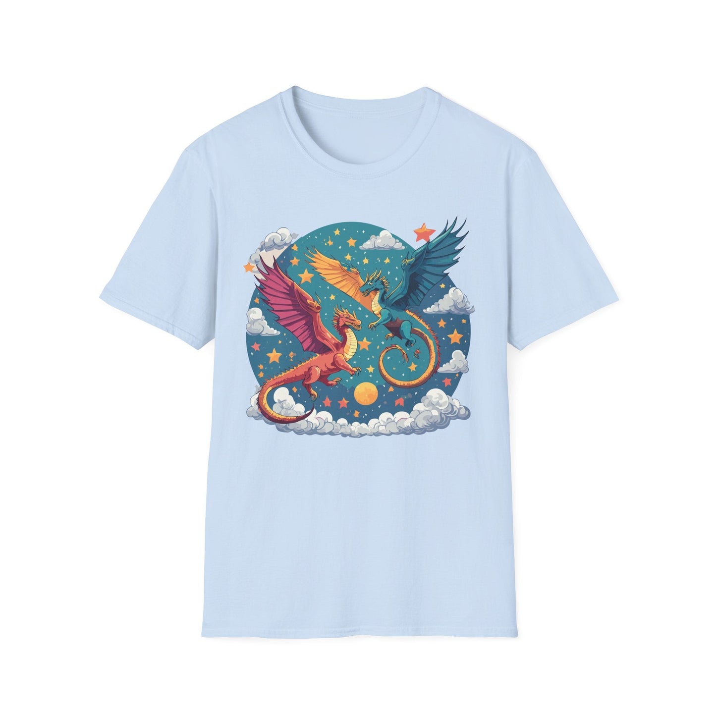 Dragon Graphic Unisex 100 Cotton Tee with Animal Artwork Design 18