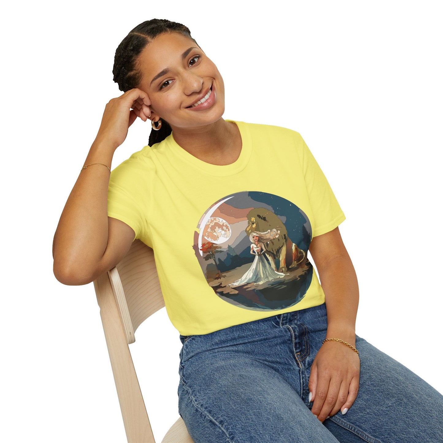 Womens Graphic T Shirt Art Design Unisex Softstyle 64000 Gildan Short Sleeve Tee