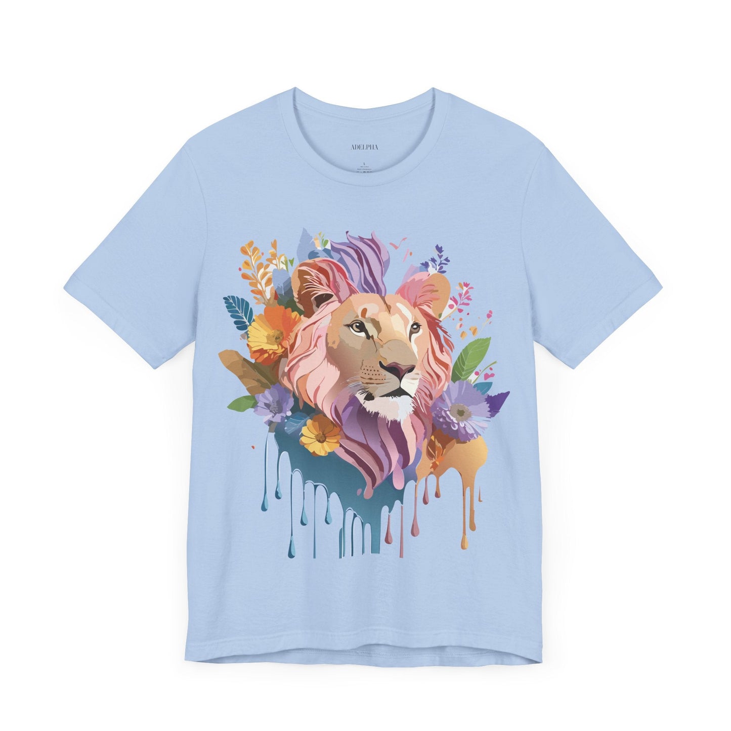 Lion Graphic Unisex 100 Cotton Vintage Animal Artwork Tee 1