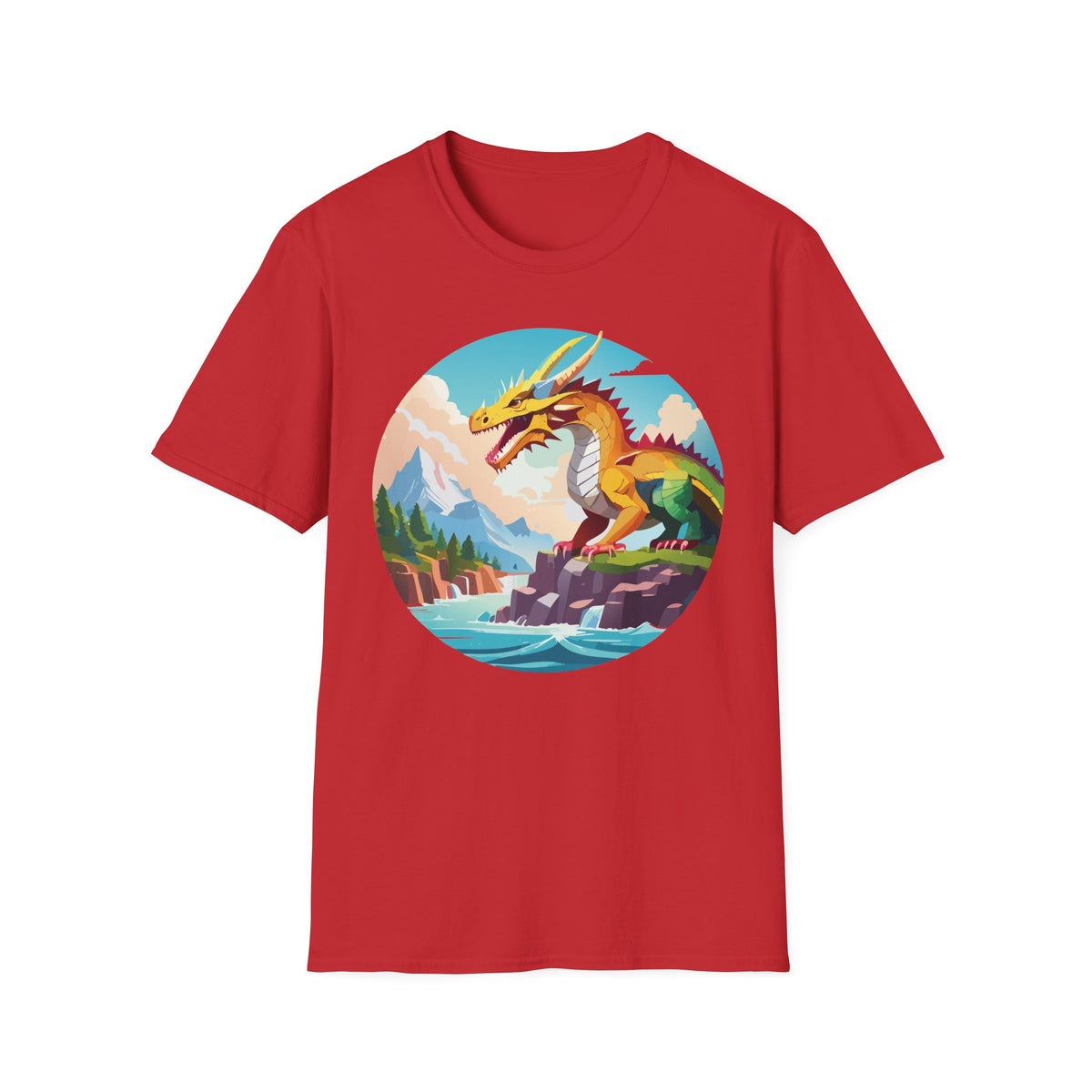 Dragon Graphic Tee Gildan Unisex 100 Cotton Tee Shirt with Animals Design h12
