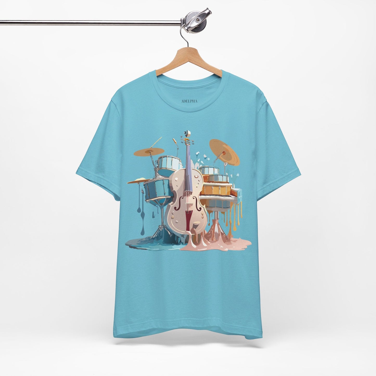 Adelpha Music Graphic T Shirt Unisex Jersey Short Sleeve Vintage Inspired Artwork Tee