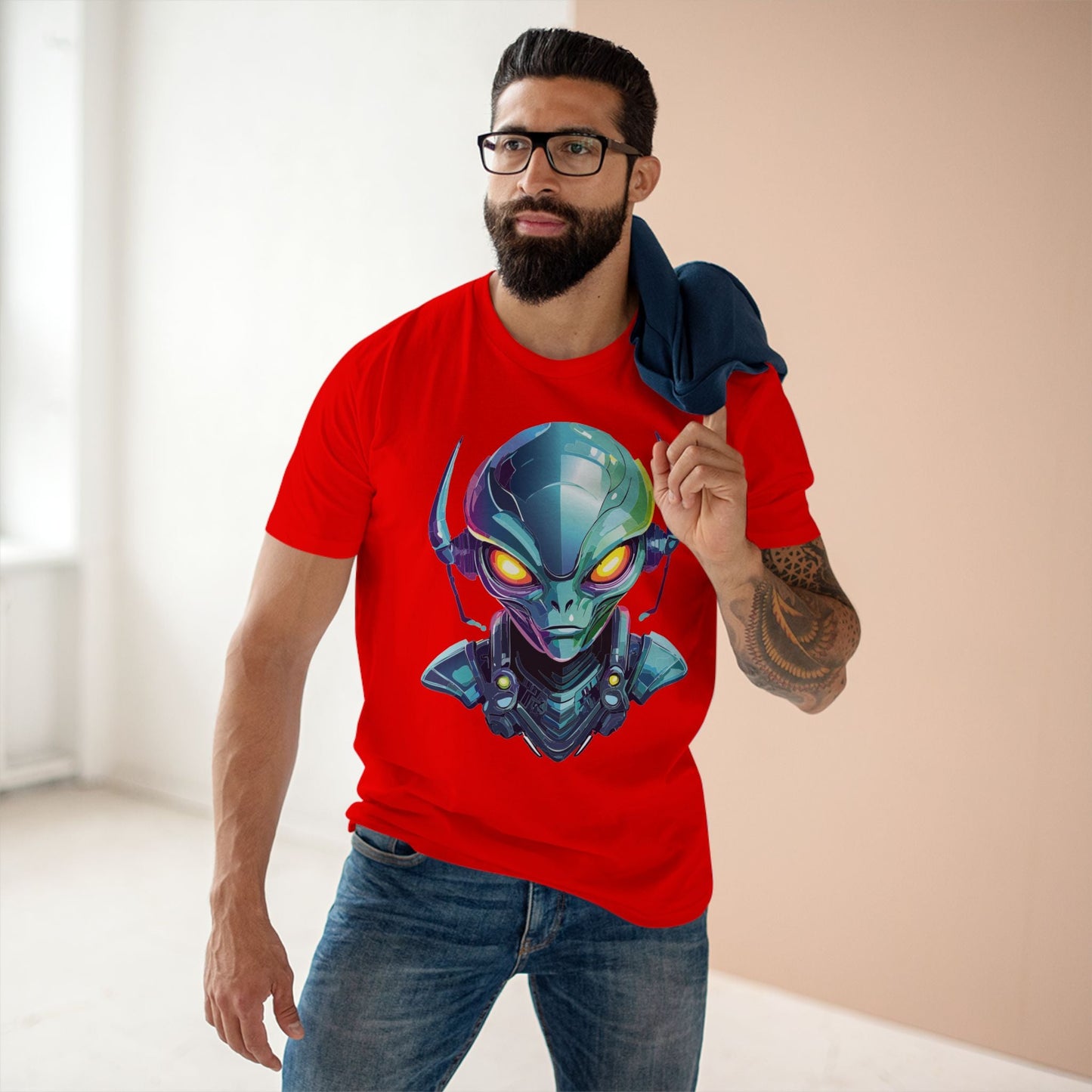 Aliens Graphic Unisex 100 Cotton Staple Tee 13
