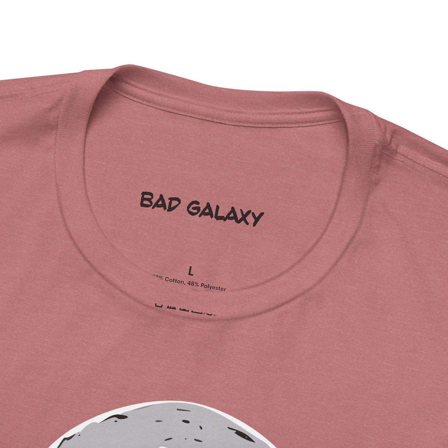 Tee Shirt With Alien From Bad Galaxy One Hundred Percent Cotton Lightweight USA Made With Eco Inks