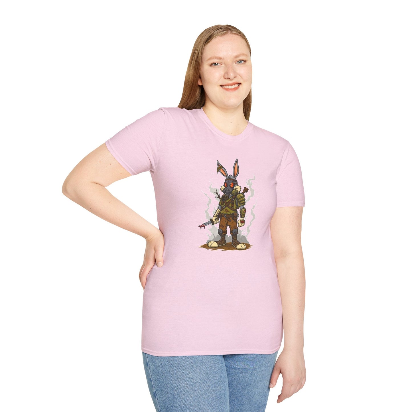 Bugs Bunny T Shirt Cartoon Graphic Tee Unisex Softstyle 64000 Gildan Premium Comfort