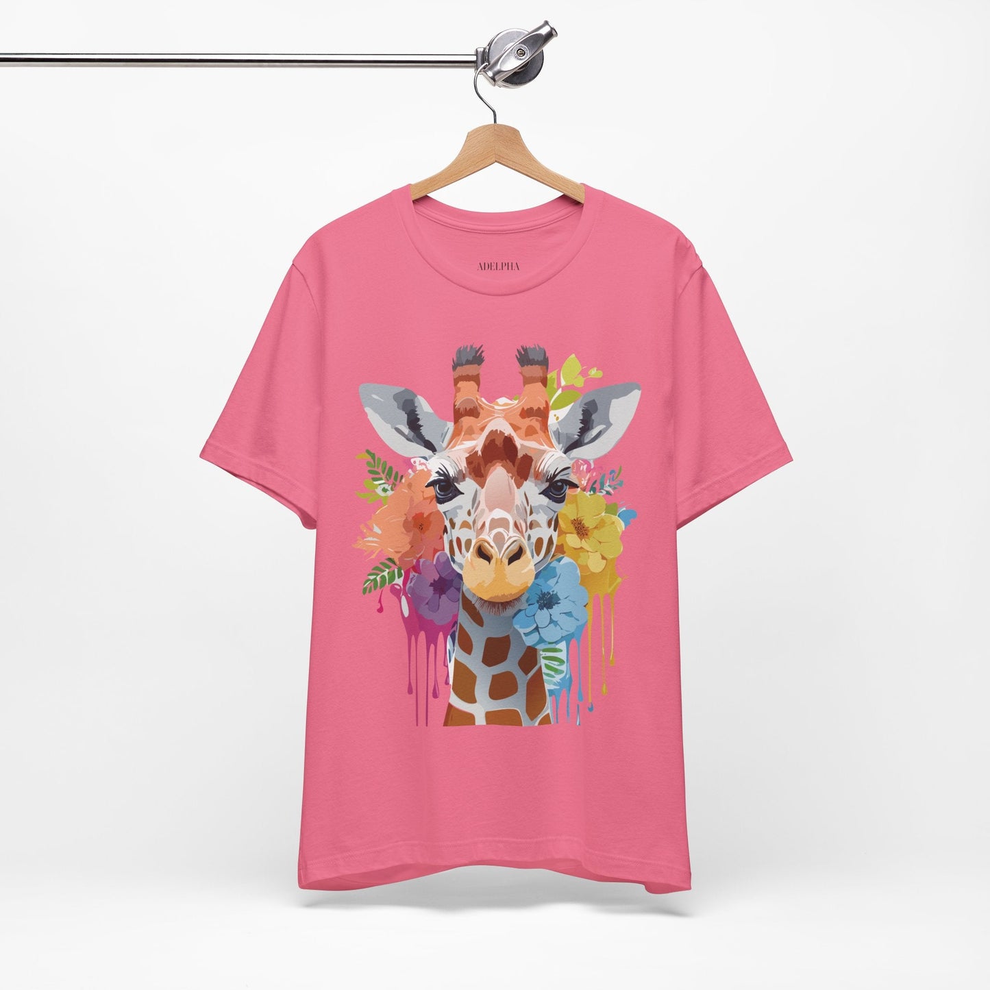 Giraffe Graphic Tee Unisex Jersey Short Sleeve Adelpha Vintage Inspired Artwork Design