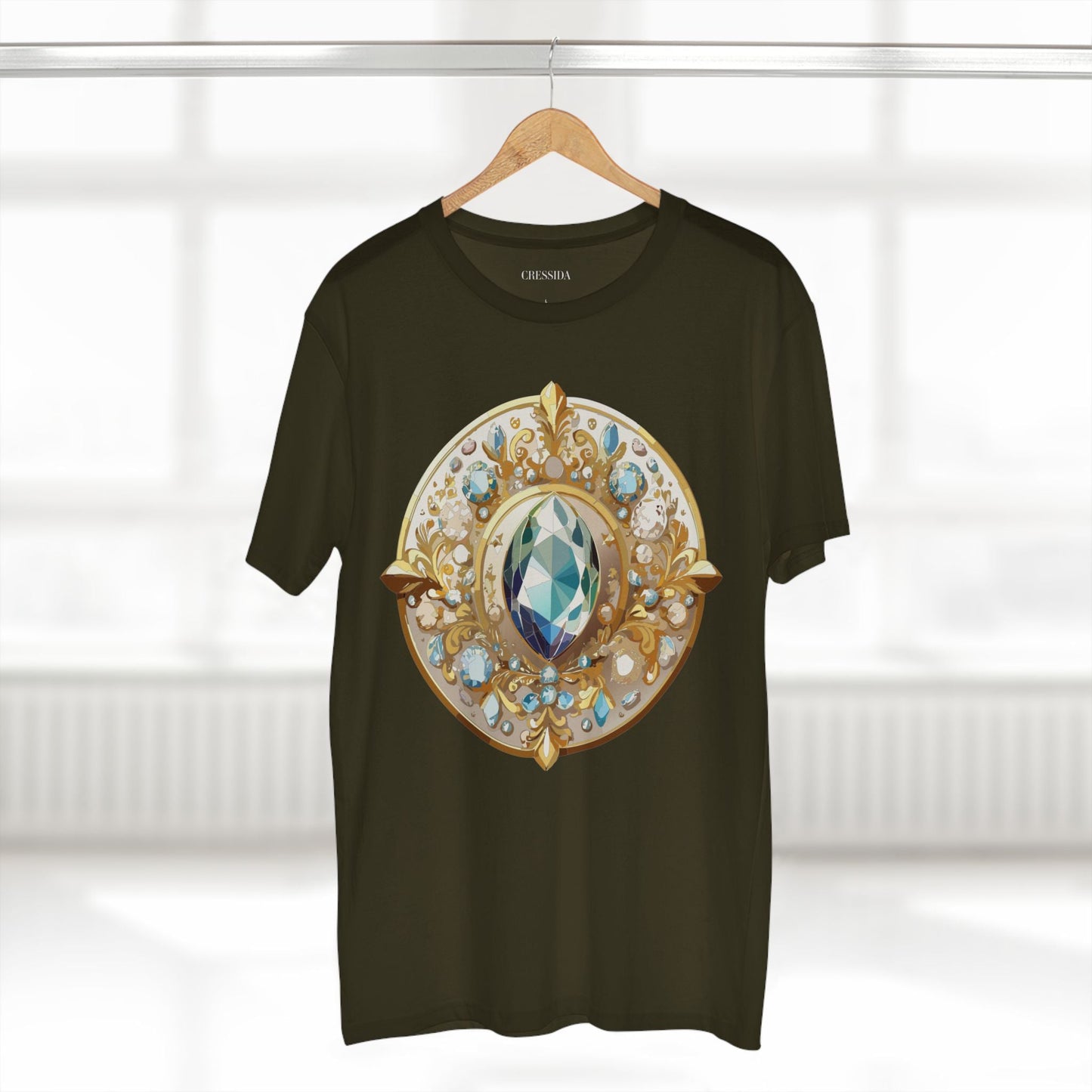 Medallion Graphic T-Shirt Unisex 100 Cotton With Gold Art Design Medal Tee 21