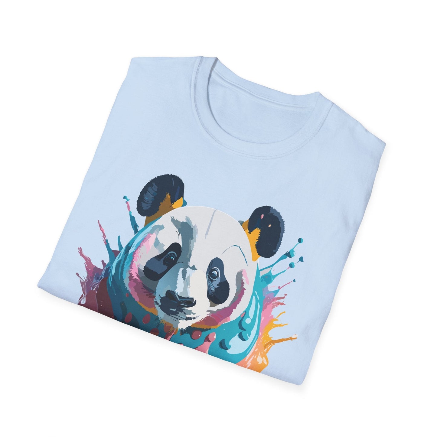 Panda Shirt Unisex T Shirt Gildan Softstyle 64000 Panda Graphic Animal Tee 100 Percent Cotton