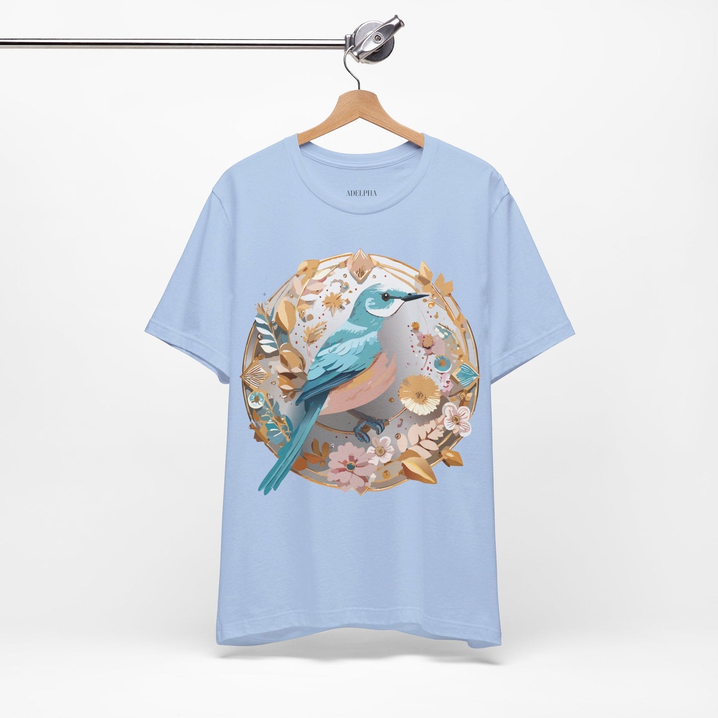 Adelpha Medallion Shirt Unisex Graphic Tee With Vintage Inspired Artwork Short Sleeve Jersey