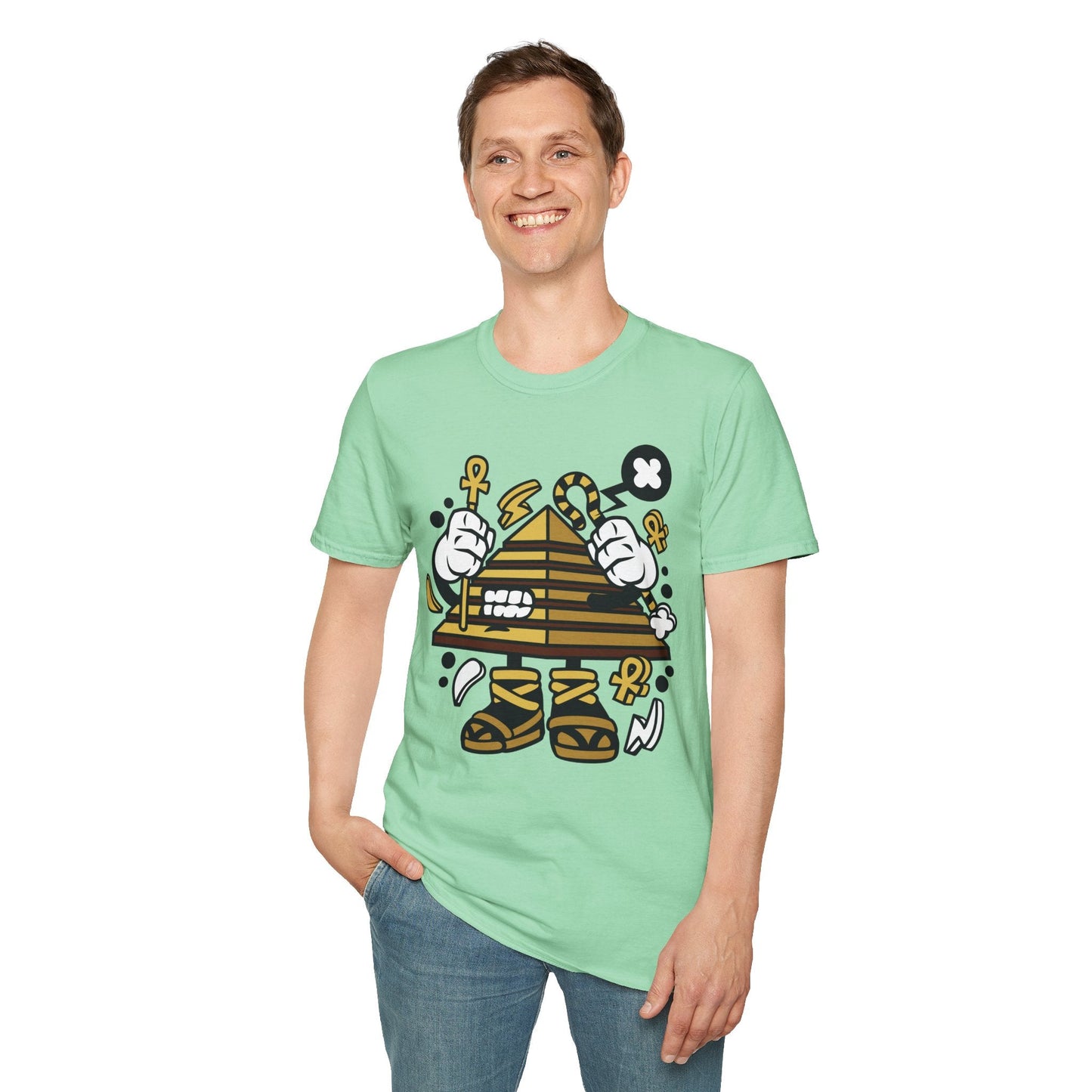 Cartoon T Shirt Animation T Shirt Funny Tee Shirt Short Sleeve Unisex Gildan Softstyle 64000 Cotton