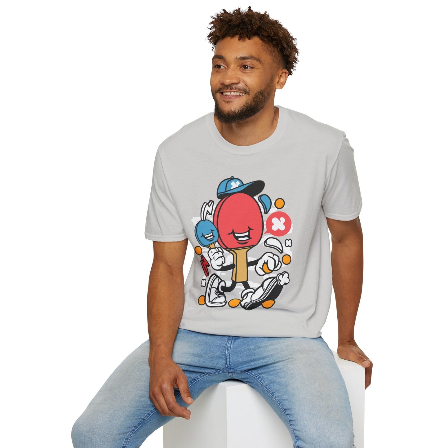 Unisex Cartoon T Shirt Animation Funny Tee Gildan Softstyle 64000 100 Percent Ring Spun Cotton