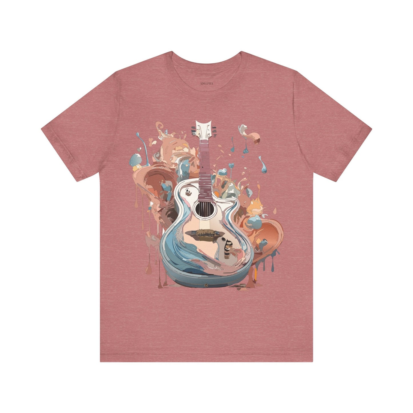 Music Graphic Unisex 100 Cotton Vintage Art with Musical Elements Tee 56