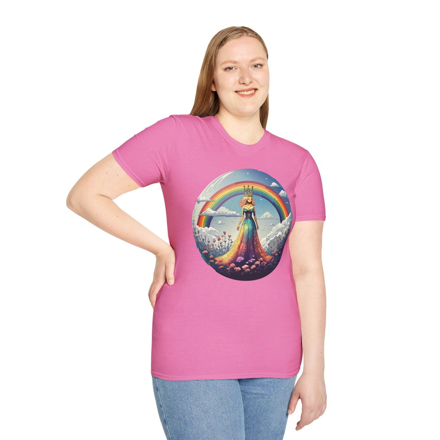 Womens Graphic T Shirt Art Design Tee Softstyle 64000 100 Percent Cotton Comfort