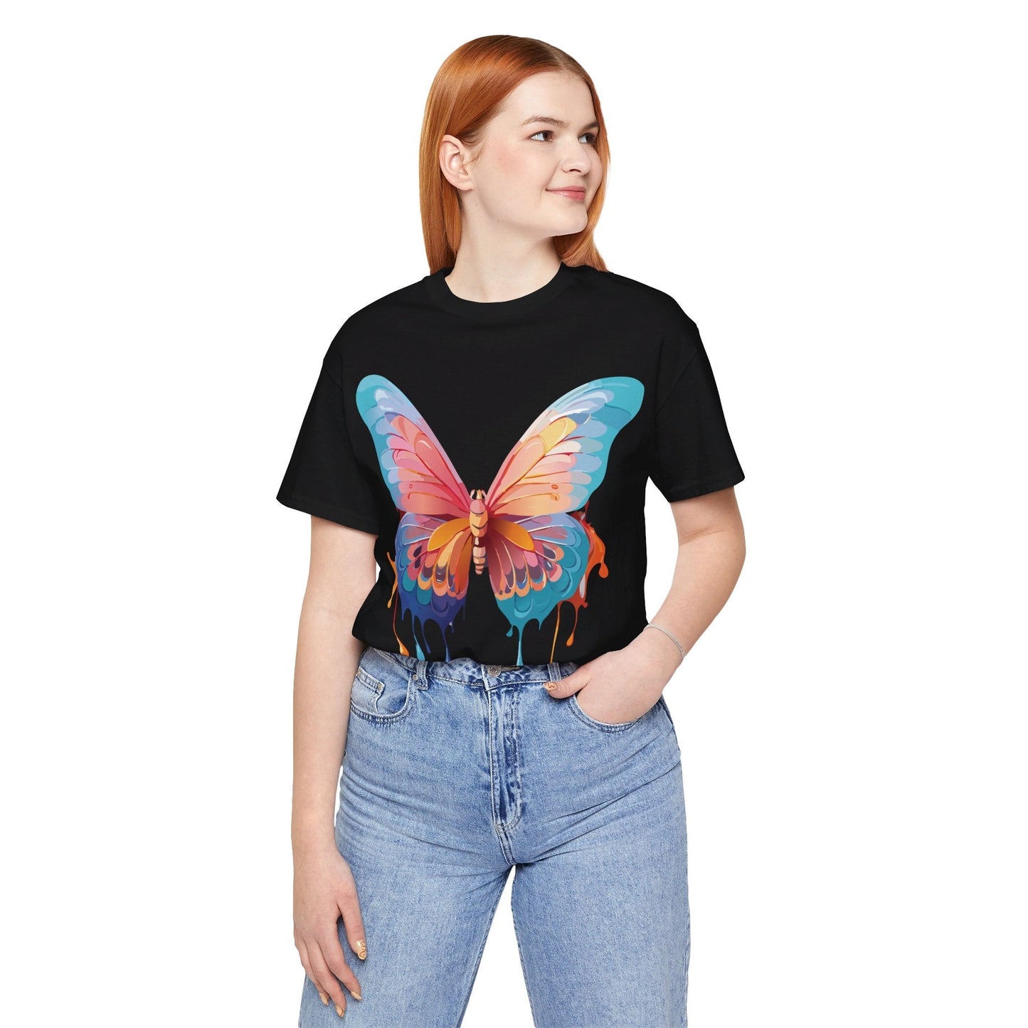 Butterfly Graphic Tee Adelpha Unisex Short Sleeve Design Tee