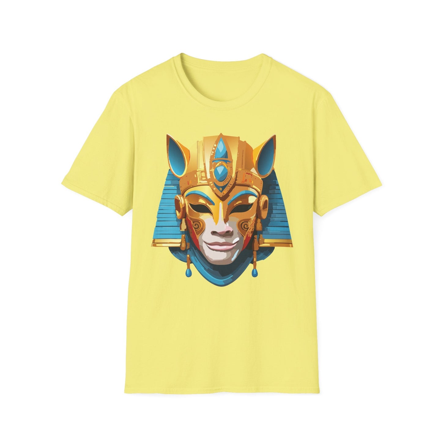 Mask Tee Shirt Unisex Gildan SoftStyle 64000 Cotton T Shirt Masquerade Design Art Graphic