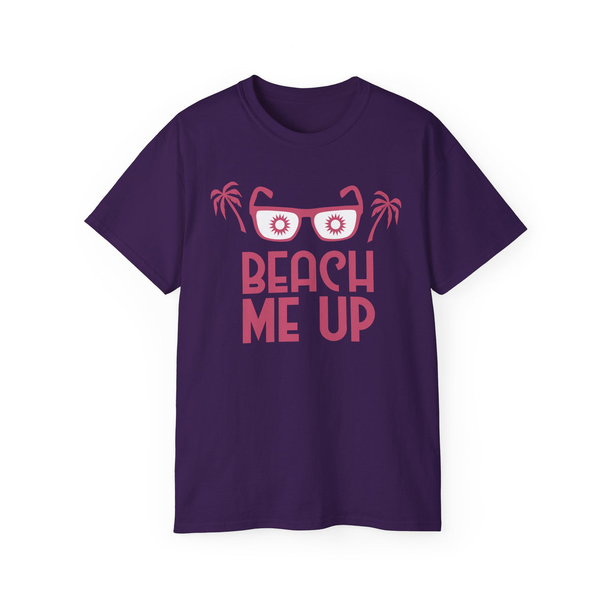 Beach Me Up Tee | Sunglasses Palm Trees Retro Pink Summer Shirt