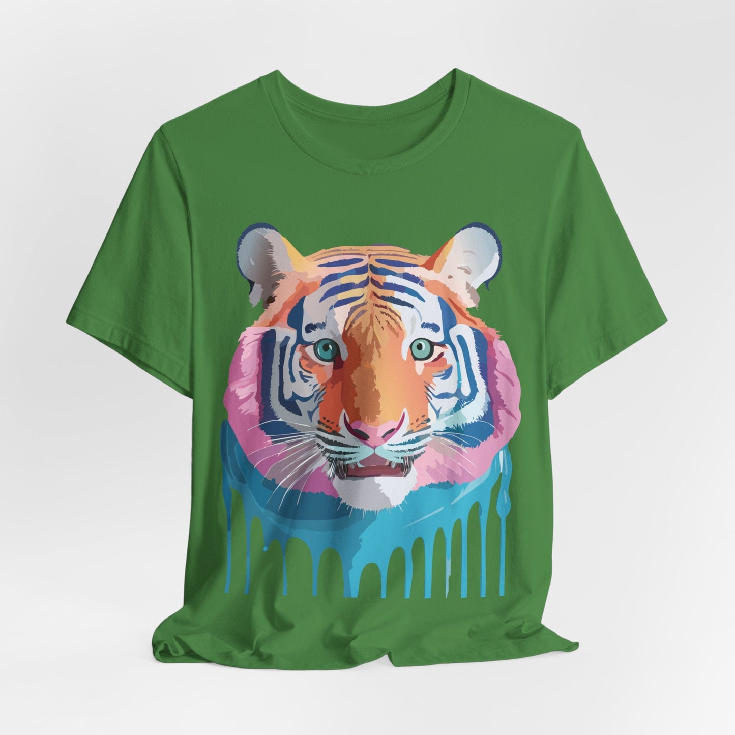 Tiger Graphic Unisex 100 Cotton Vintage Art with Animal Tee 17