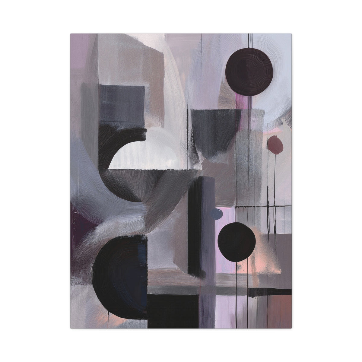 Abstract Geometric Painting Print Canvas 20x24,20x30,24x30 24x32,24x36,30x40 32x48,36x48,40x60 Pine-Wood Inner Frame ABS-46