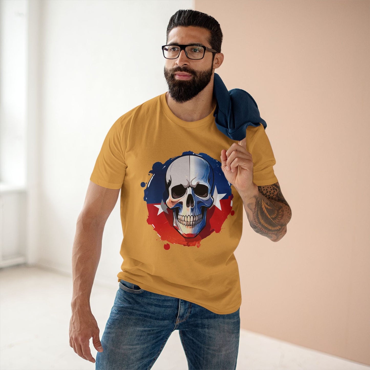 Skull And Skeleton Shirt Unisex Premium Cotton Tee With Original Art Design From Retro2Nova