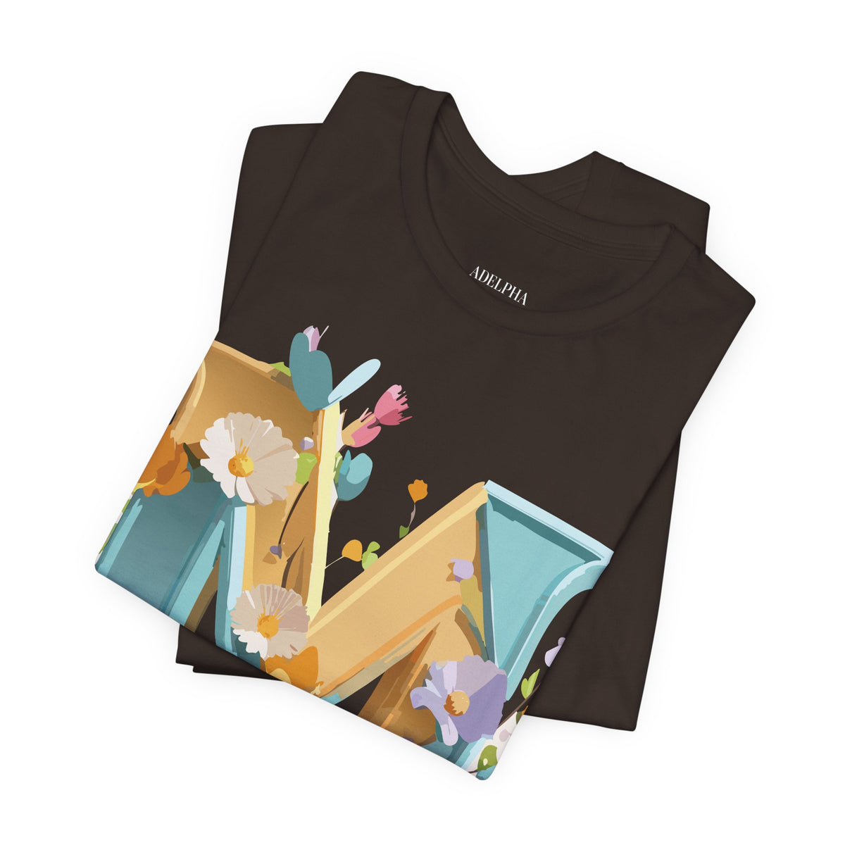 Letter M Graphic Unisex Cotton Bella+Canvas Tee with Art Letter Design