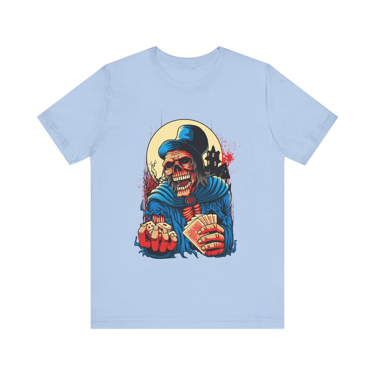 Skull Graphic Design Tee, Skull Shirt, Vintage Tees, Art Design T-Shirt, Graphic Tee, Art Shirts - 1