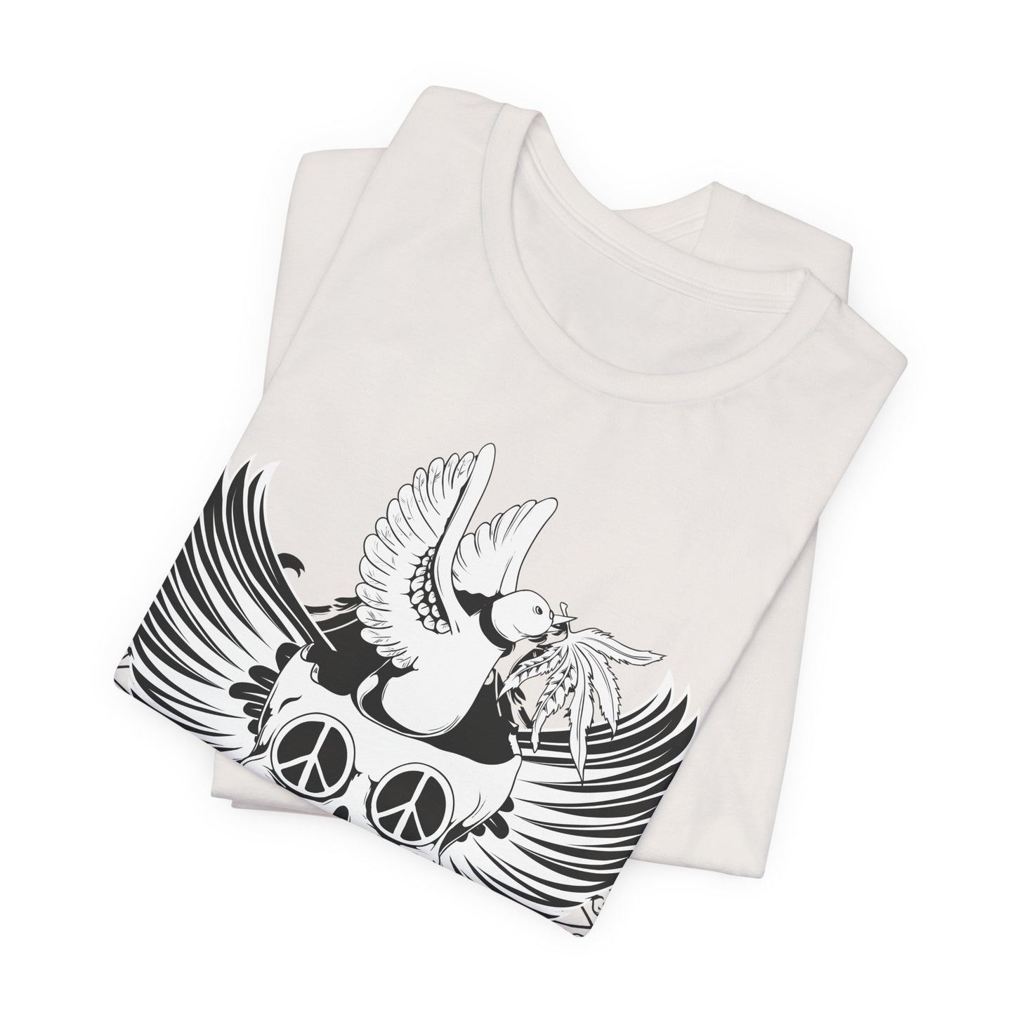 Bird Skull Graphic Design Tee, Skull Shirt, Vintage Tees, Art Design T-Shirt, Vintage Graphic Tee, Art Shirts with Skulls