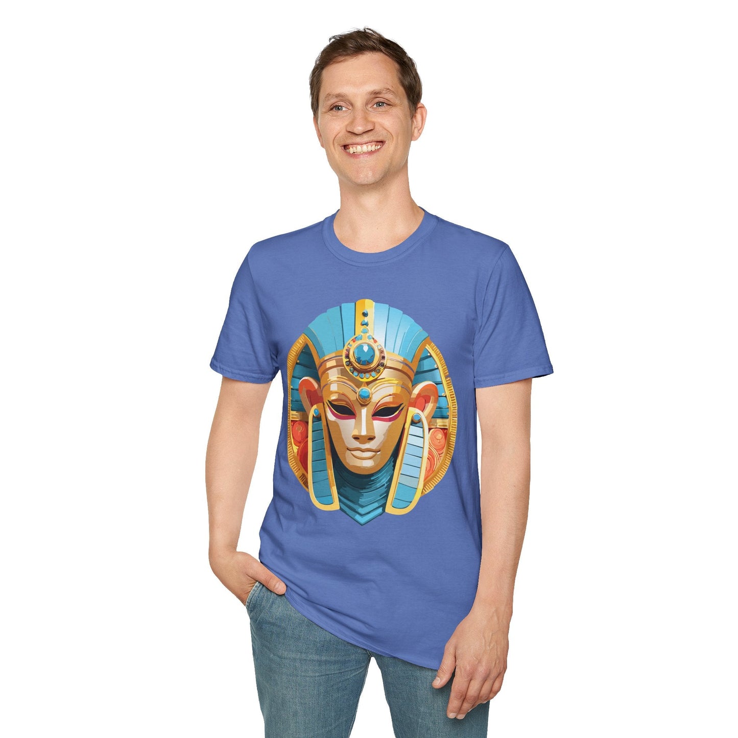 Mask Graphic Unisex Cotton Masquerade Design Artwork Tee 17
