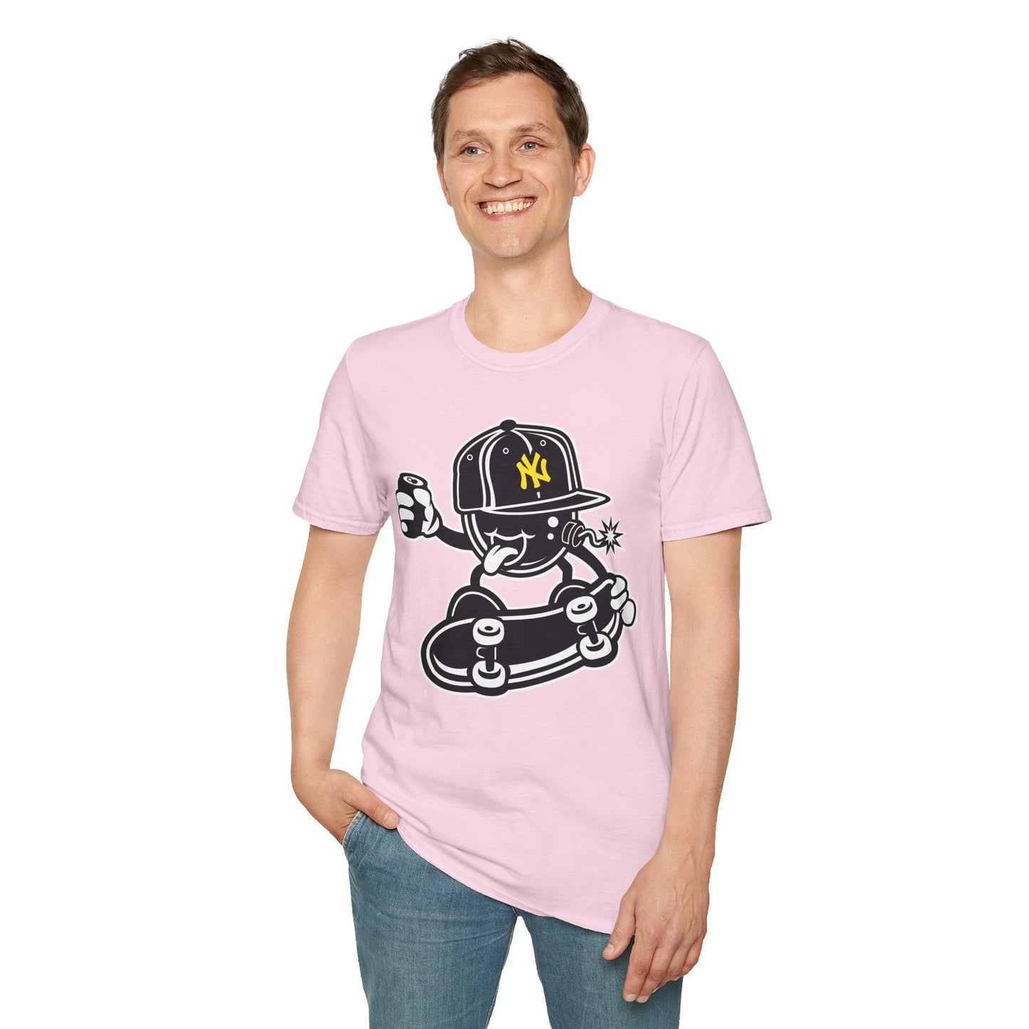 Cartoon T Shirt Animation Tee Funny Unisex Gildan Softstyle 64000 Cotton Breathable Lightweight Tee