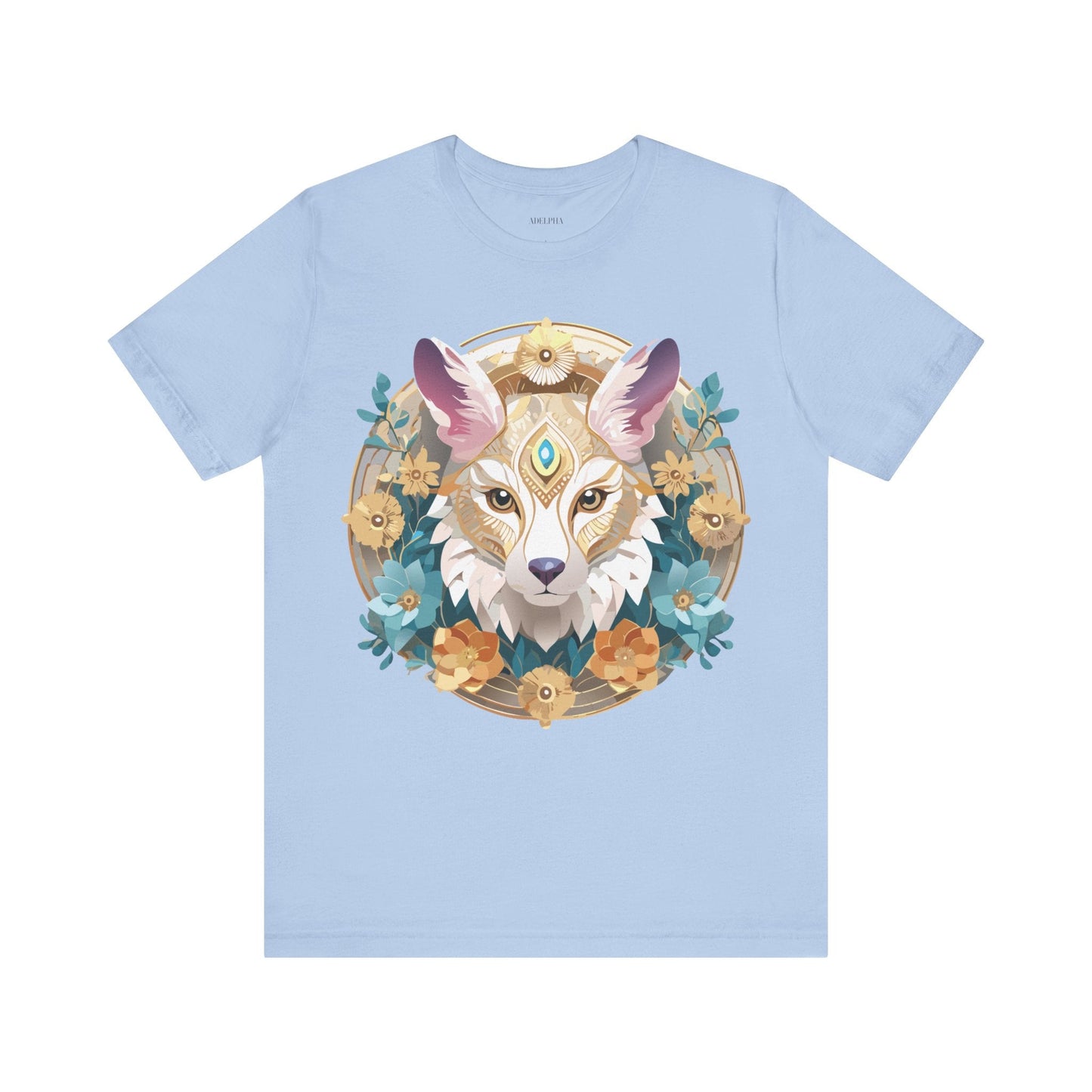 Medallion Graphic Unisex 100 Cotton Vintage Animal Medal Artwork Tee 84