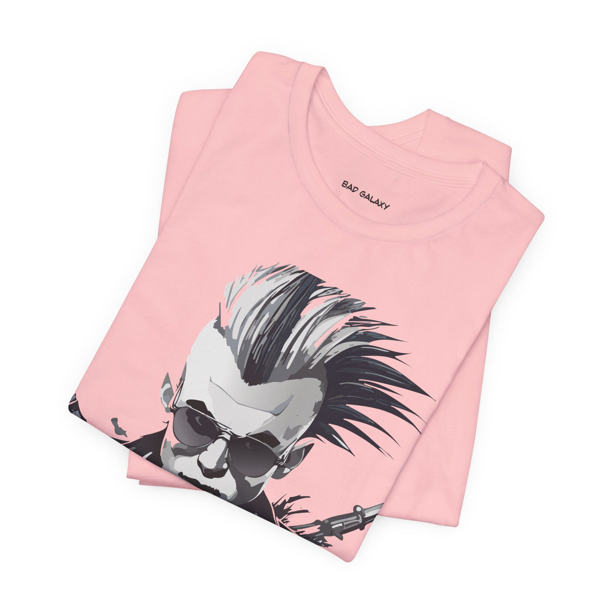Punk Rock Graphic Unisex Cotton Bella+Canvas Tee with Art Design b29